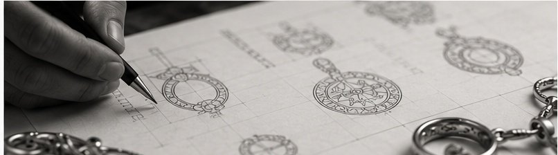 Silver rings in preparation