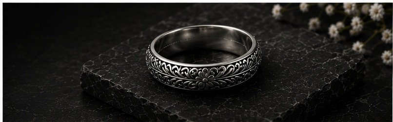 Sterling silver jewellery arranged for the AURELUNE catalogue